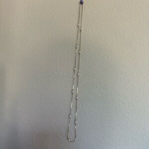 Long gold and pearl necklace vintage